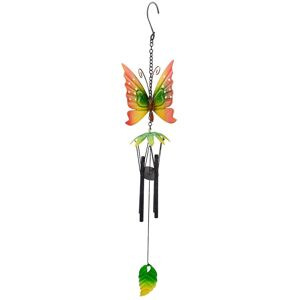 Northlight 19in Metal Butterfly Outdoor Garden Windchime Red NoSize