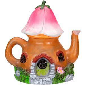 Northlight 7in Solar Lighted Flower Teapot Outdoor Garden Statue NoColor NoSize