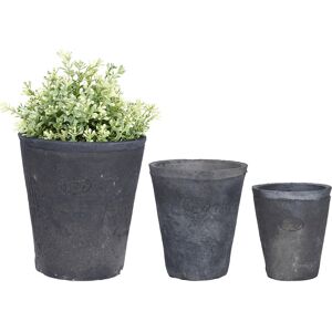 Esschert Design USA Aged Terracotta Set of 3 Round Flower Pots NoColor ns
