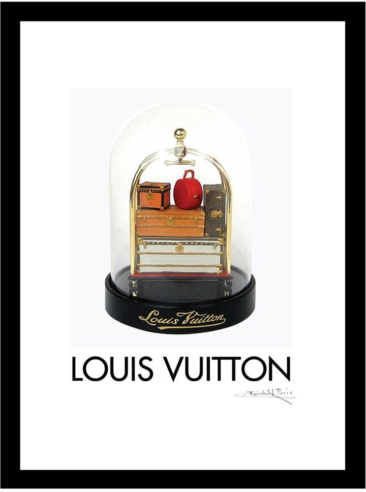 Fairchild Louis Vuitton Snow Globe Framed Print Wall Art NoColor 14" x 18" x .75"