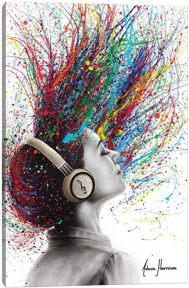 iCanvas Music Me by Ashvin Harrison Wall Art NoColor 48 x 32