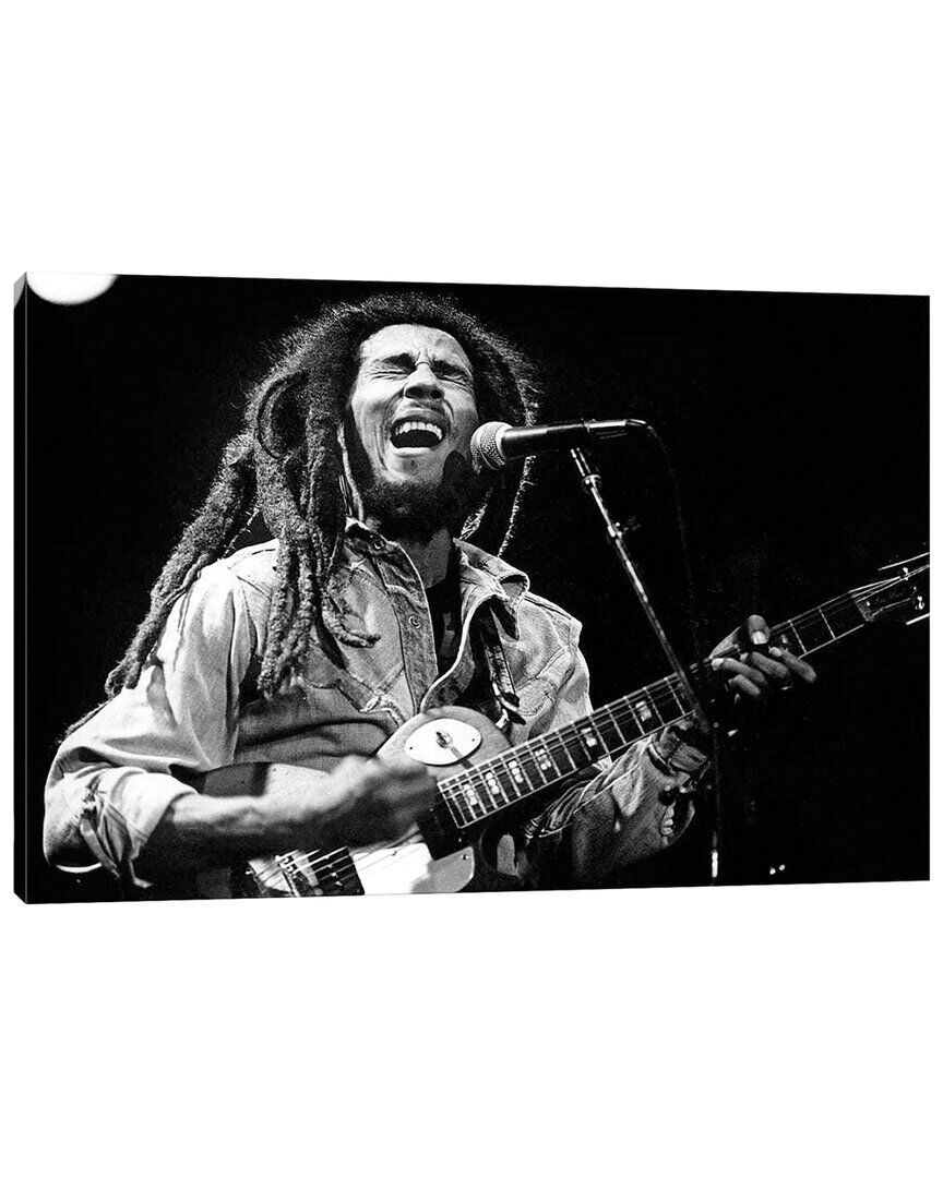 iCanvas Bob Marley by Rue Des Archives Wall Art NoColor 8 x 12 in