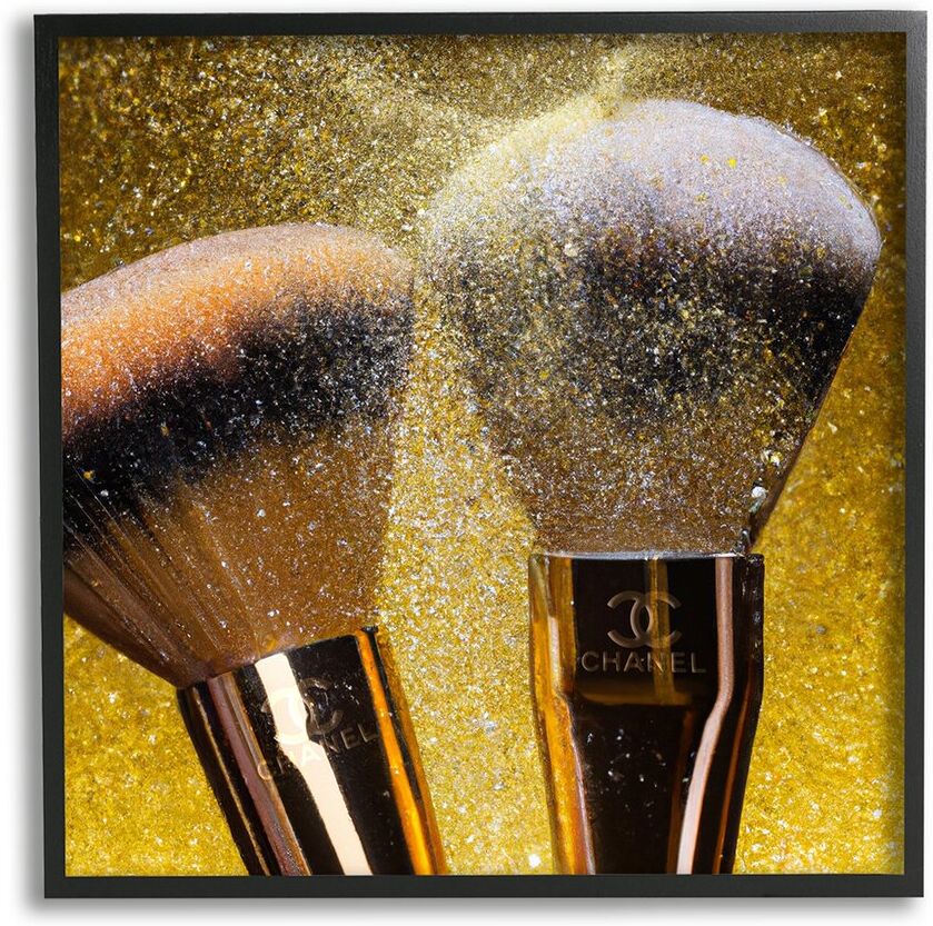 Stupell Makeup Brush Glam Glimmer Framed Giclee Wall Art by Ziwei Li NoColor 12 x 12