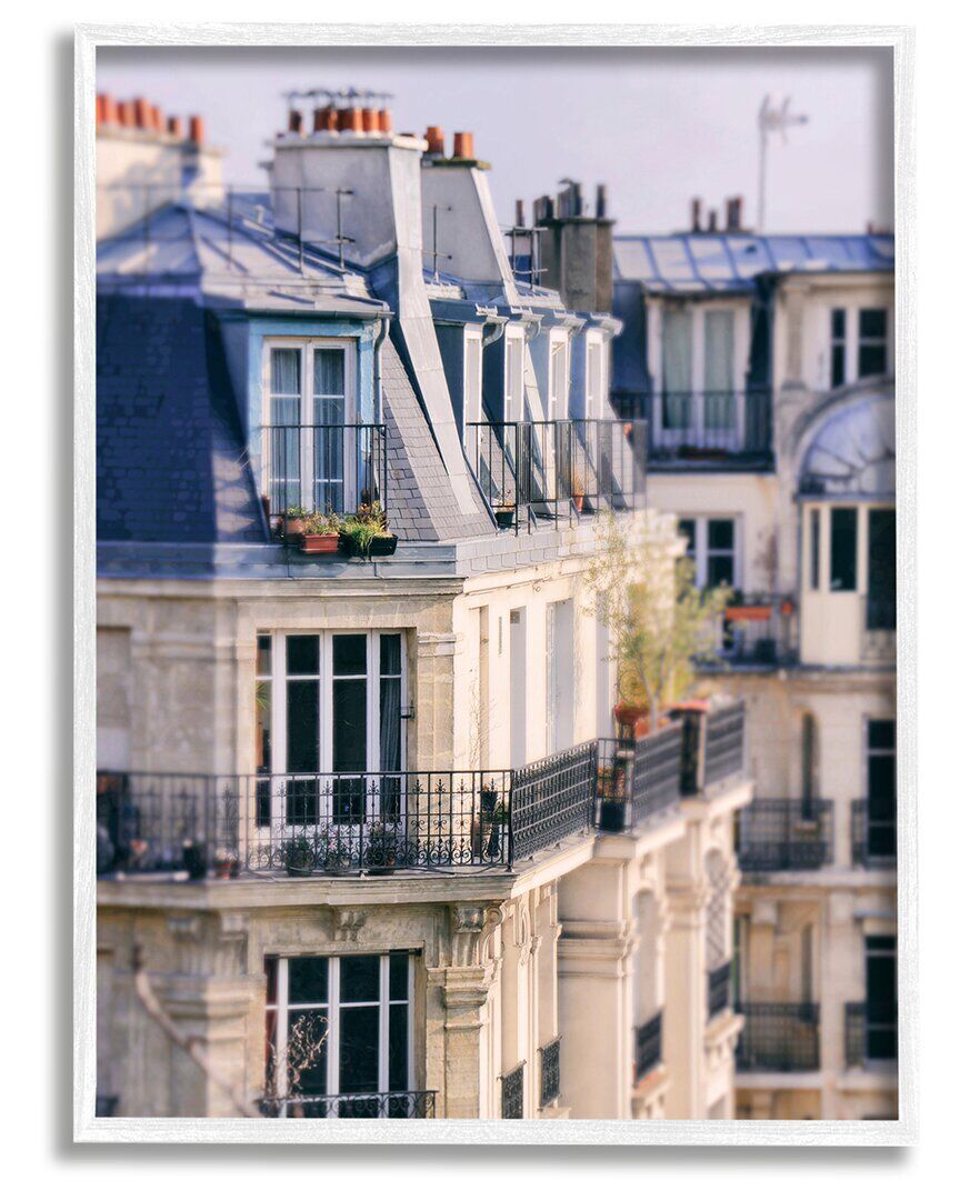 Stupell Parisian Architecture Buildings Framed Giclee Wall Art by Carina Okula NoColor 24 x 30
