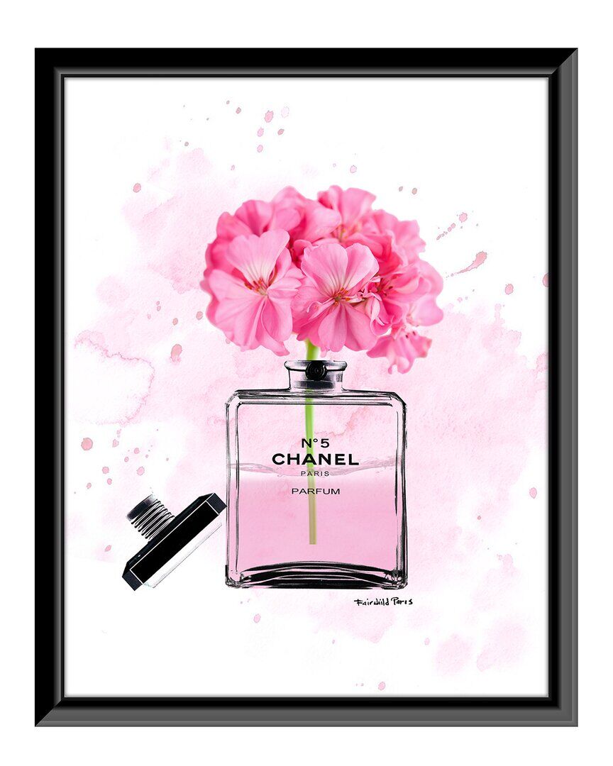 Fairchild Paris Chanel No5 Floral Perfume Bottle Wall Art NoColor 14" x 18" x .75"
