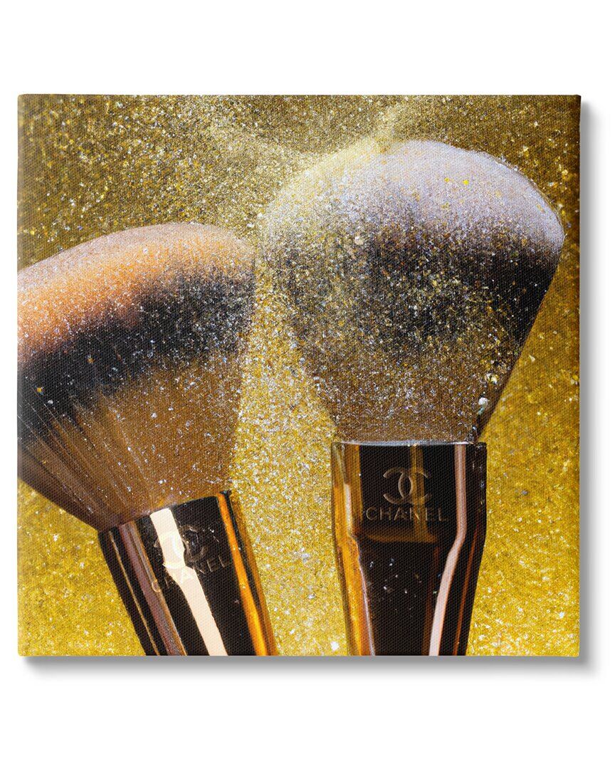 Stupell Makeup Brush Glam Glimmer Canvas Wall Art by Ziwei Li NoColor 36 x 36