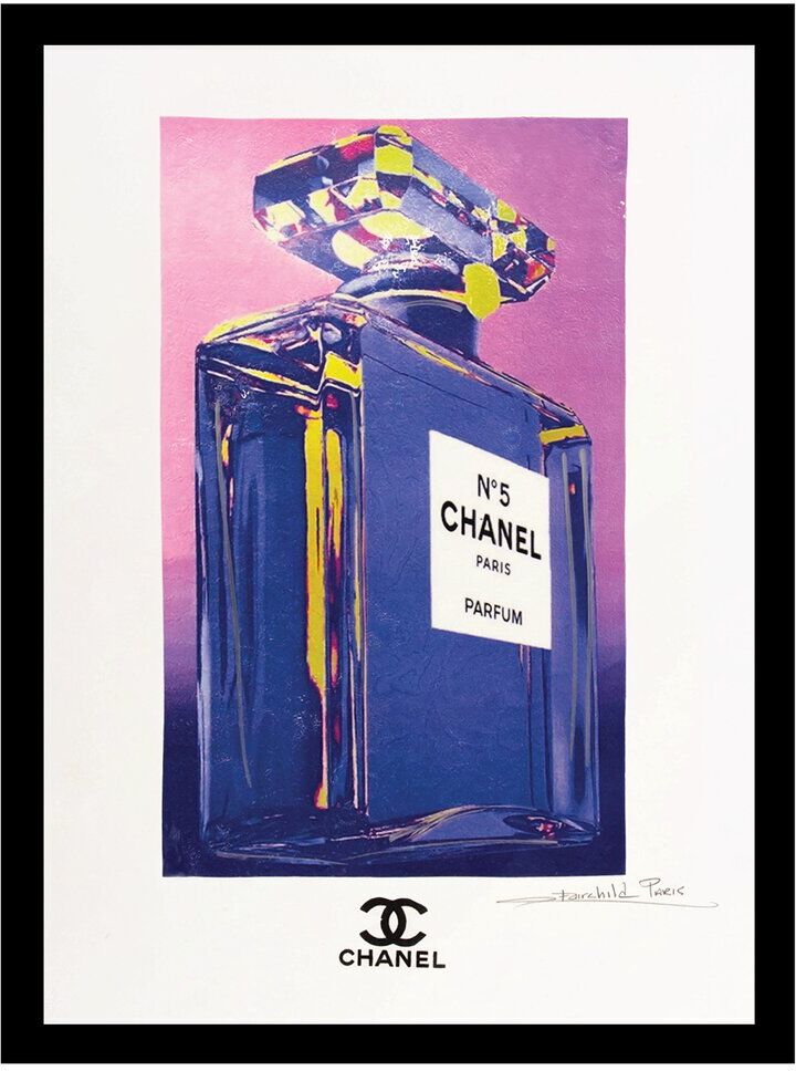 Fairchild Paris Chanel Perfume Wall Art NoColor 14" x 18" x .75"