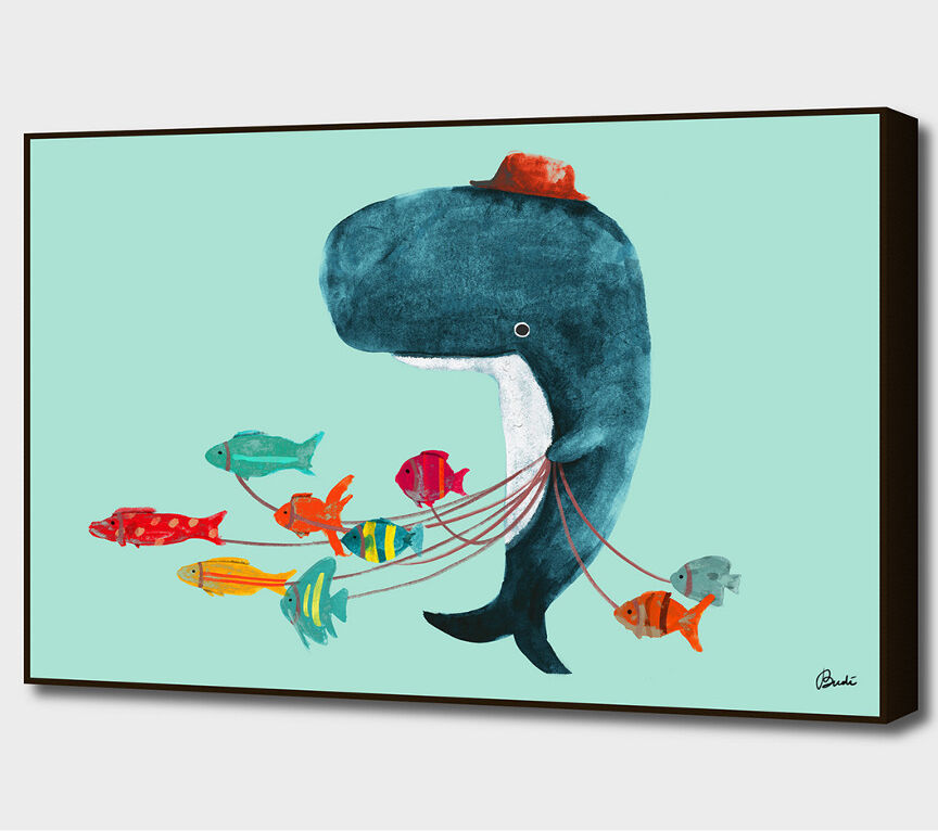 Curioos Walking My Pet by Budi Kwan NoColor 40" x 28"