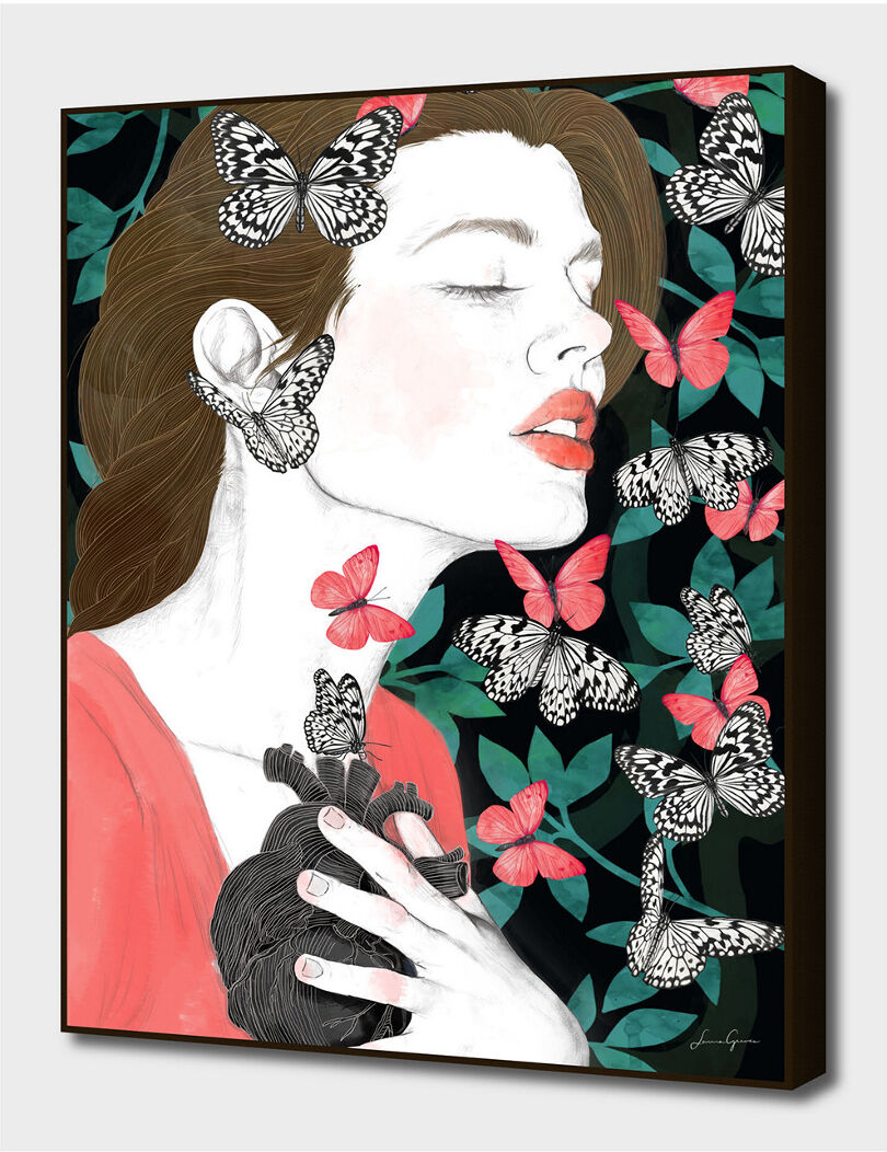 Curioos Butterflies / You Make My Heart Flutter by Laura Graves NoColor 28" x 40"