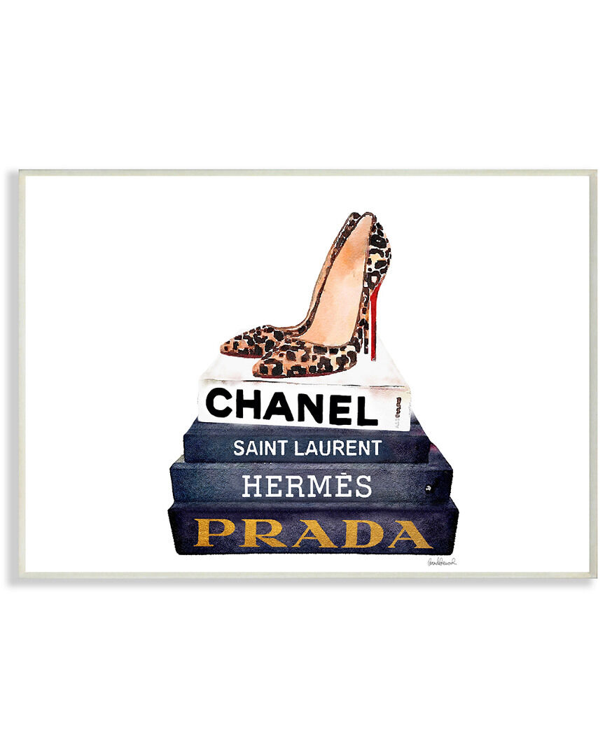 Stupell Glam Fashion Book Set Leopard Pumps Heels by Amanda Greenwood NoColor 13" x 1" x 19"