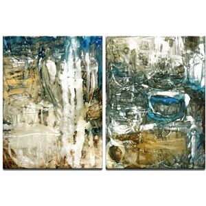 Ready2HangArt Canyon Falls I/II 2pc Wrapped Canvas Wall Art by Norman Wyatt NoColor (2) 16in W x 20in H