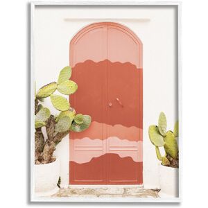 Stupell Contemporary Desert Doorway Cactus Framed Giclee Wall Art by Leah Straatsma NoColor 11 x 14