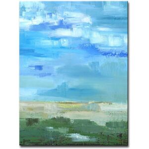 Ready2HangArt Bright Blue I Wrapped Canvas Wall Art by Leslie Owens NoColor 12in W x 16in H