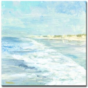 Ready2HangArt White Water Wrapped Canvas Wall Art by Leslie Owens NoColor 40in W x 40in H