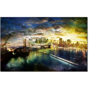 Ready2HangArt Brooklyn Bridge Wrapped Canvas Wall Art by Tristan Scott NoColor 32in W x 24in H