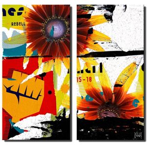 Ready2HangArt Painted Petals LXVI Wrapped Canvas Wall Art by Tristan Scott NoColor 30in W x 30in H