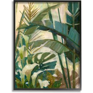 Stupell Tropical Jungle Plant Leaves Framed Giclee Wall Art by Elaine Vollherbst-Lane NoColor 24 x 30