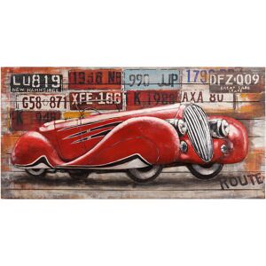 Empire Art Direct Jaguar XK120 Hand Painted Iron Sculpture on Wooden Wall Art NoColor NoSize
