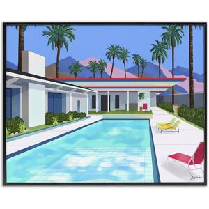 Stupell Modern Pool & Palm Trees Framed Giclee Art NoColor 16x20