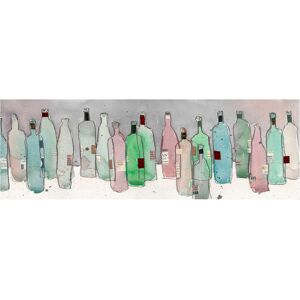 Marmont Hill "Wine Party III" Wrapped Canvas Print NoColor 20x60