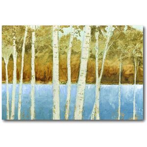Courtside Market Lakeside Birches Canvas Wall Art NoColor 24x36