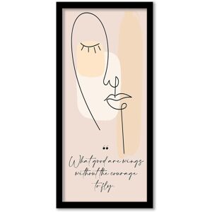 Ready2HangArt Mur Contour IV Framed Print Wall Art by ChiChi Decor NoColor 18 x 36