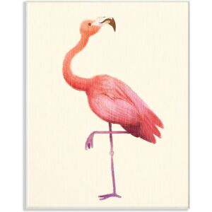 The Kids Room by Stupell Flamingo Pose on Tan Water NoColor 10" x 15"
