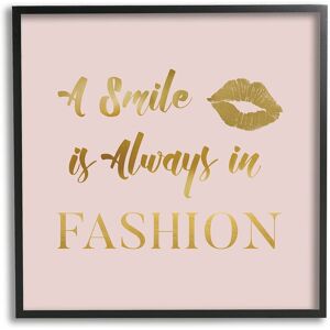 Stupell Smile Always In Fashion Glam Framed Giclee Wall Art by Carol Robinson NoColor 17 x 17