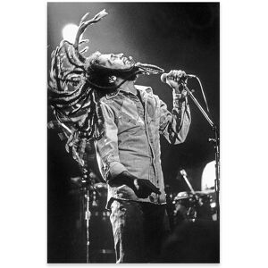 iCanvas Bob Marley in Reggae concert at Roxy, Los Angeles on May 26, 1976 Print on Acrylic Glass by Rue Des Archives NoColor 16x24