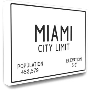 Stupell Miami City Limit NoColor 16" x 20"
