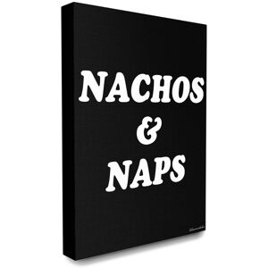 Stupell Nachos And Naps Script Typography NoColor 16" x 20"