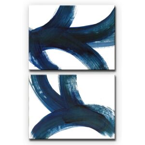 Ready2HangArt On the Move I/II Wrapped Canvas Art Set NoColor (2) 16in W x 12in H
