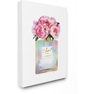 Stupell Pink Gold Flower Perfume Glam Fashion Design Wall Art Pink 30 x 40