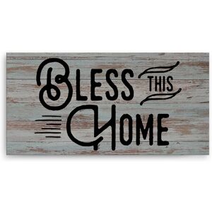 Ready2HangArt Bless This Home Wrapped Canvas Wall Art by Olivia Rose NoColor 48 x 24