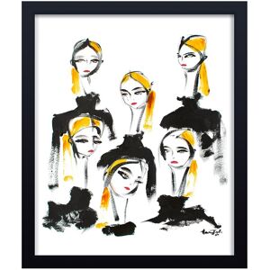 Ready2HangArt Blondes Backstage Framed Print Wall Art NoColor 24in W x 30in H