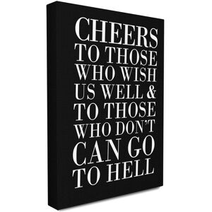 Stupell Cheers to Those Who Wish Us Well Canvas Wall Art by lulusimonSTUDIO NoColor 24" x 30"