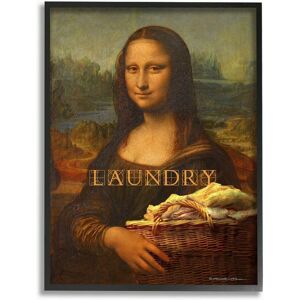 Stupell Mona Lisa Laundry Funny Classic Painting Design Wall Art NoColor 16 x 20