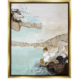 Stupell Abstract Beach Shoreline Scenery Framed Floater Canvas Wall Art by Design Fabrikken NoColor 25 x 31