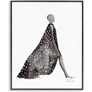 Stupell Fashion Silhouette Girl Framed Giclee Art NoColor 11x14