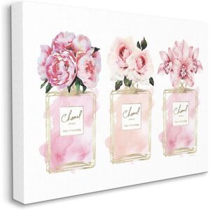 Stupell Pink Flowers And Perfumes Glam Fashion Watercolor Wall Art Pink 30 x 40