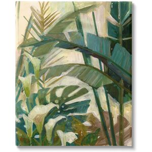 Stupell Tropical Jungle Plant Leaves Canvas Wall Art by Elaine Vollherbst-Lane NoColor 16 x 20