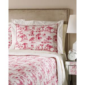 Belle Epoque Toile Quilt Collection Red King Coverlet Belle Epoque Toile Quilt Collection Red King Coverlet