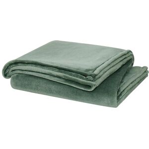 Cannon Solid Plush Throw Green 50" x 60"