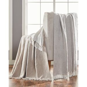 Modern Threads Set of 2 Chester 100% Cotton Throws Grey 50x60