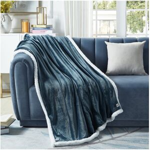 Cozy Tyme Saleem Flannel Reversible Sherpa Throw Green 50" x 60"