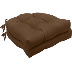 Habitat Promo Chair Pad Set of 2 Brown NoSize