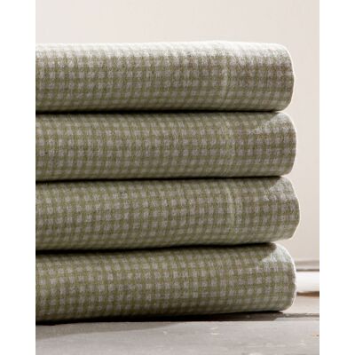 Belle Epoque Heather Gingham Flannel Sheet Set NoColor Twin Sheet Set Belle Epoque Heather Gingham Flannel Sheet Set NoColor Twin Sheet Set