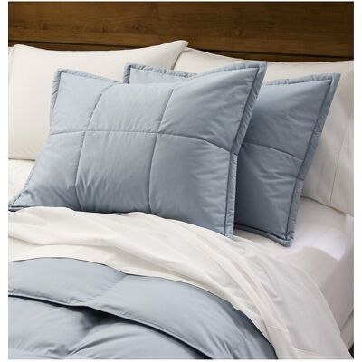 Cuddledown Chroma Quilted Sham Blue Standard Cuddledown Chroma Quilted Sham Blue Standard