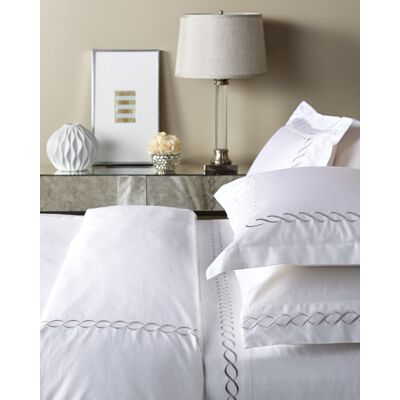 Melange Home Rope Embroidered 600 Thread Count Cotton Duvet Set Grey King Duvet Set Melange Home Rope Embroidered 600 Thread Count Cotton Duvet Set Grey King Duvet Set