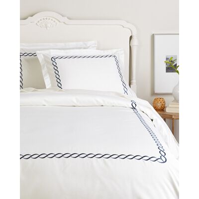 Melange Home Rope Embroidered 600 Thread Count Cotton Duvet Set NoColor King Duvet Set Melange Home Rope Embroidered 600 Thread Count Cotton Duvet Set NoColor King Duvet Set